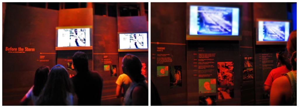 The Hurricane Katrina exhibit, at The Presbytere Museum, begins with explaining how the storm formed. 