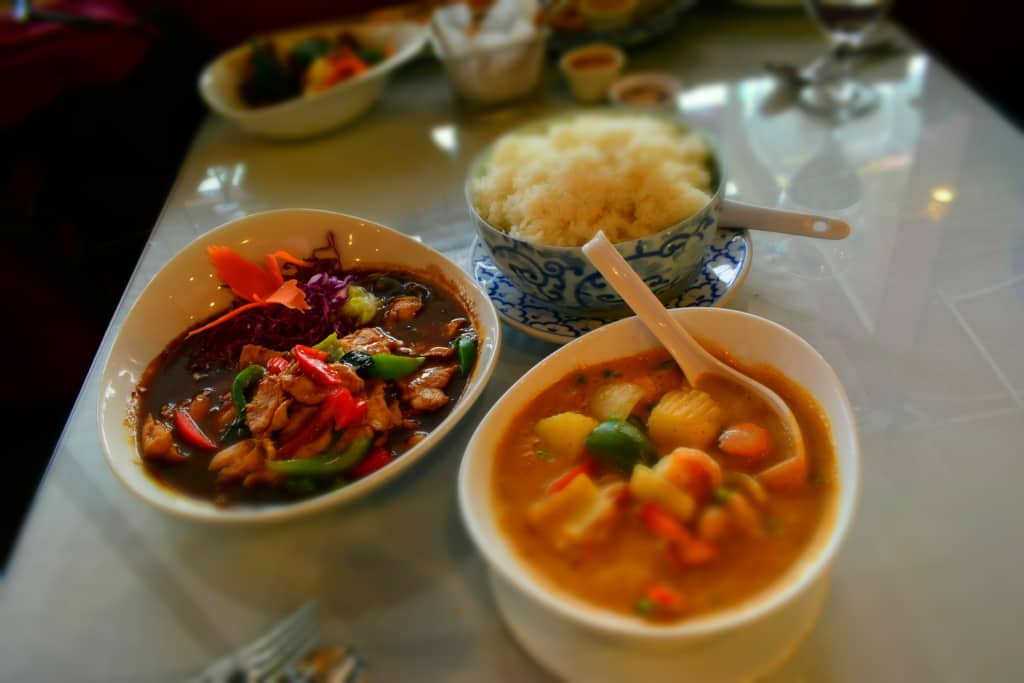 When the main courses arrived, we were ready to taste more Thai cuisine.
