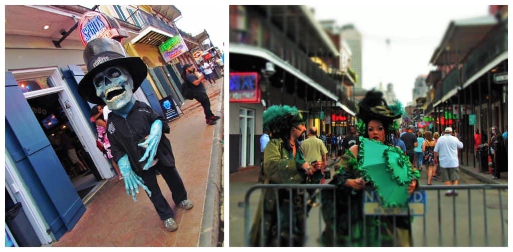 A visit to the French Quarter offers views of some interesting characters. 