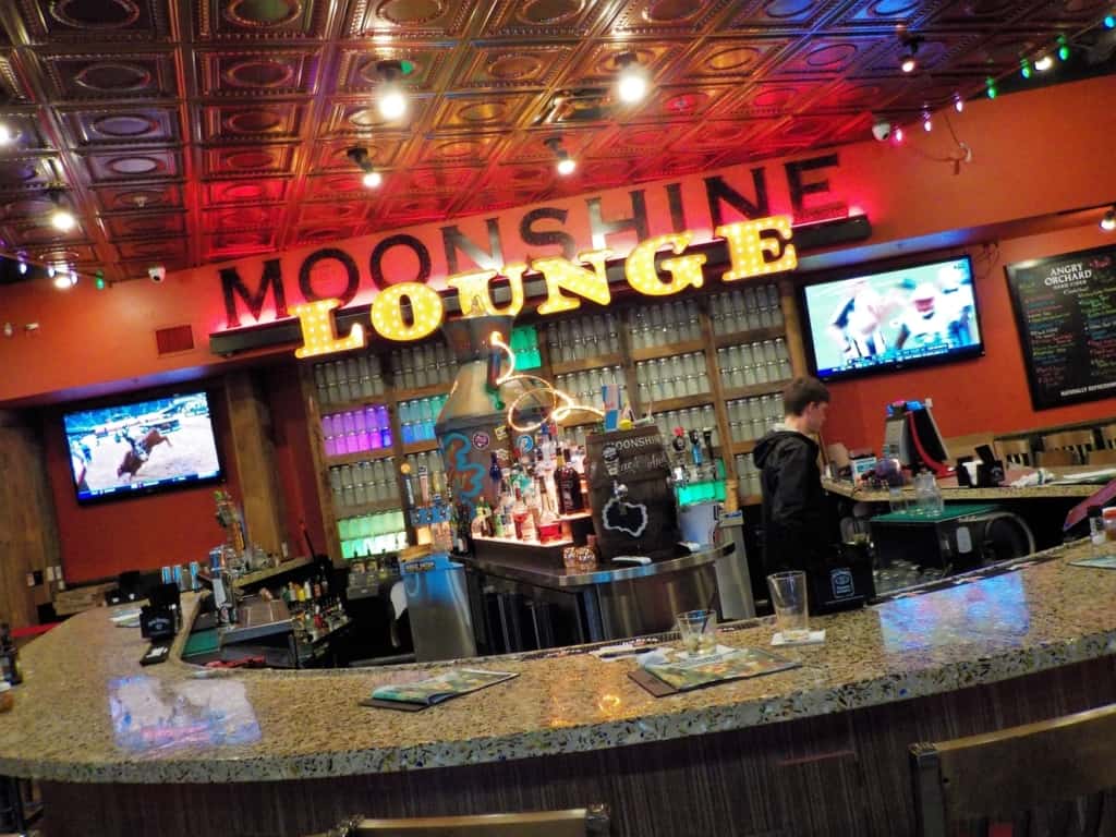The Moonshine Lounge serves up adult beverages inside Mellow Mushroom.