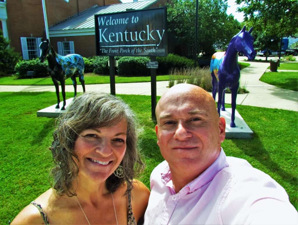 Sunshine greets the authors on their arrival in Kentucky. 