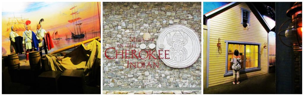 Rainy days and fun days included a visit to the Museum of the Cherokee Indian. 