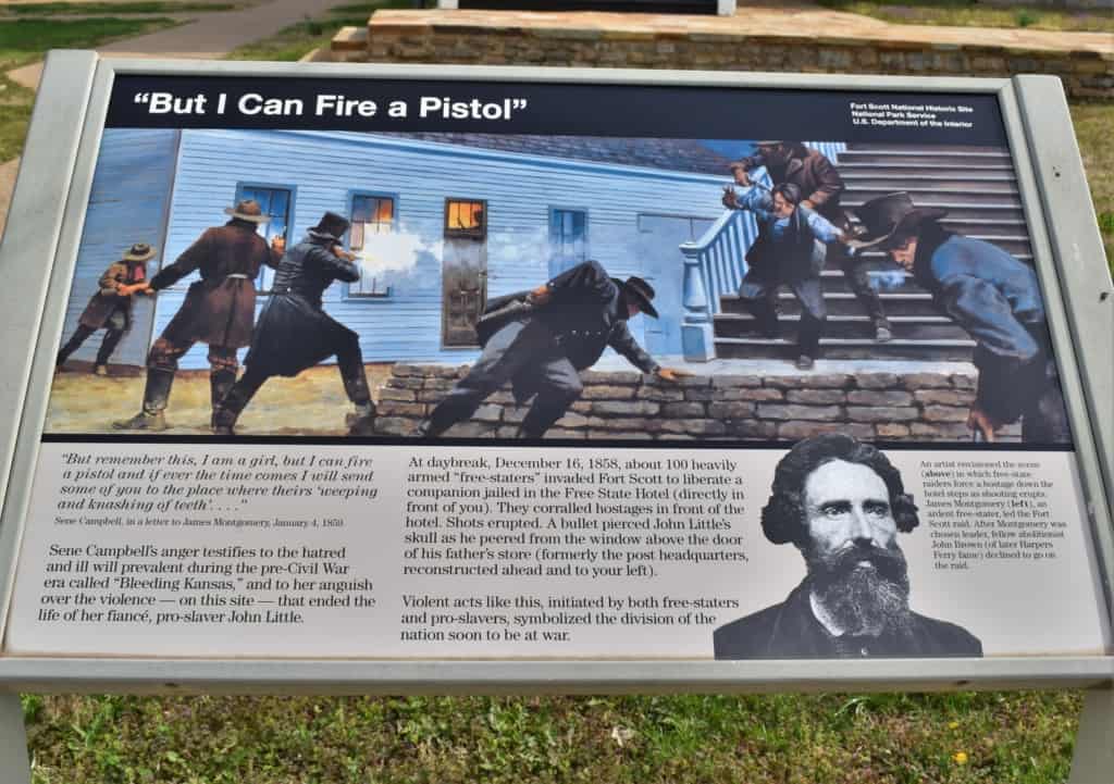 The Civil War outbreak required that Fort Scott be put back into use for keeping the peace in the region. 