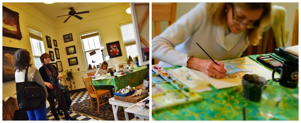 The Cathy Kline Gallery is a good place to learn how to create fine art pieces from a capable instructor. 
