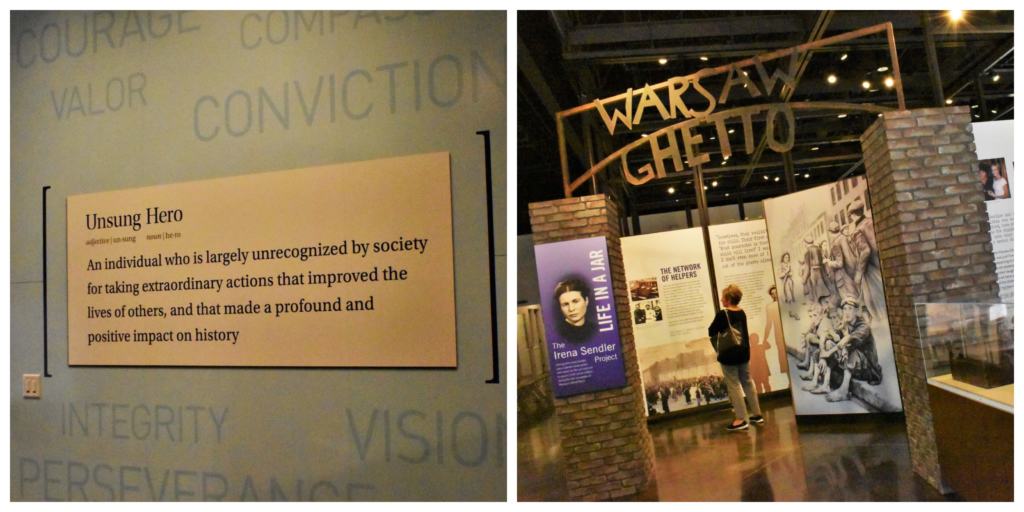 The center for Unsung Heroes shows visitors that all of us have the ability to make a positive impact on others. 