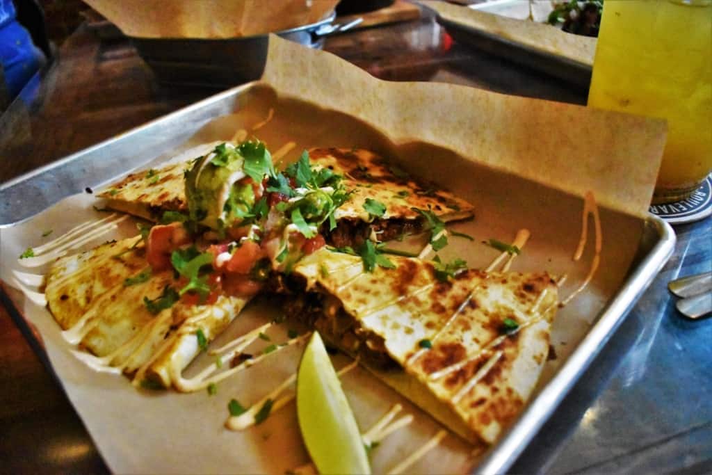 A quesadilla is a good option for a sharable dish during Taco Anyday.