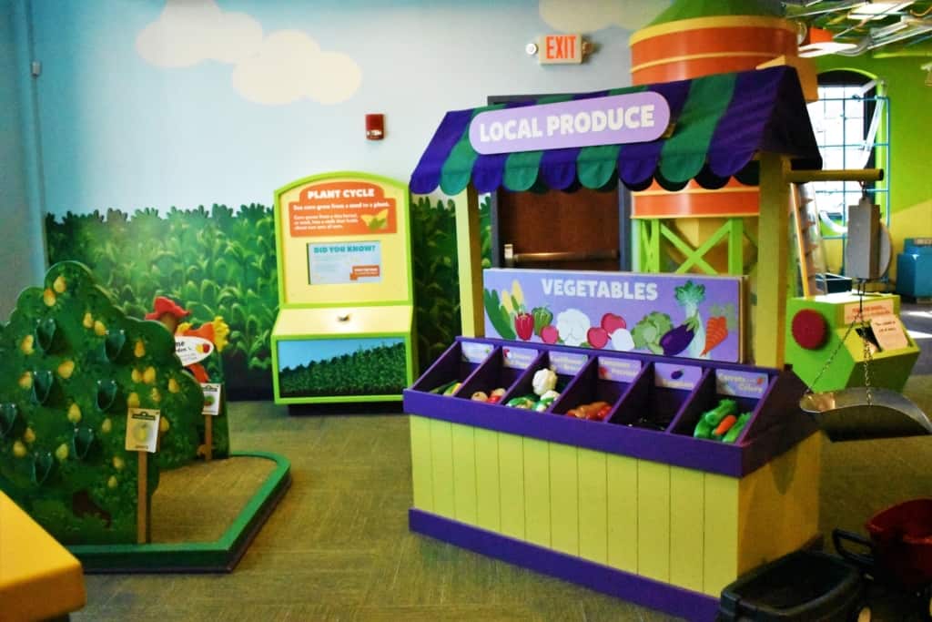 Thefarm portion of Kidzeum shows how food is produced and sold, which offers people a way to get healthy. 