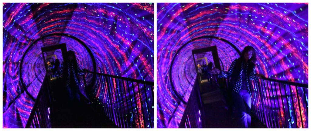 The vortex Tunnel throws visitors for a loop.