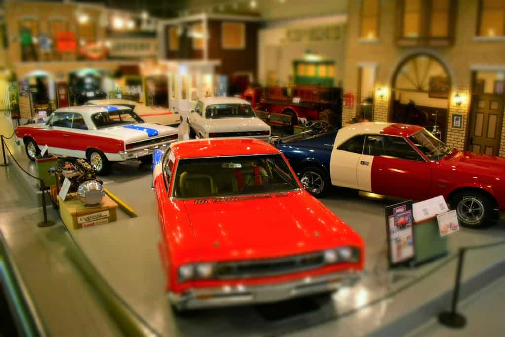 An Assortment of AMC muscle cars is sure to turn heads of visitors to Kenosha History Center.