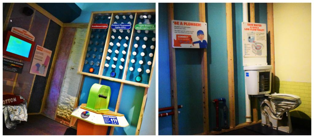 The construction house at Kidzeum shows kids the inner workings to visitors.