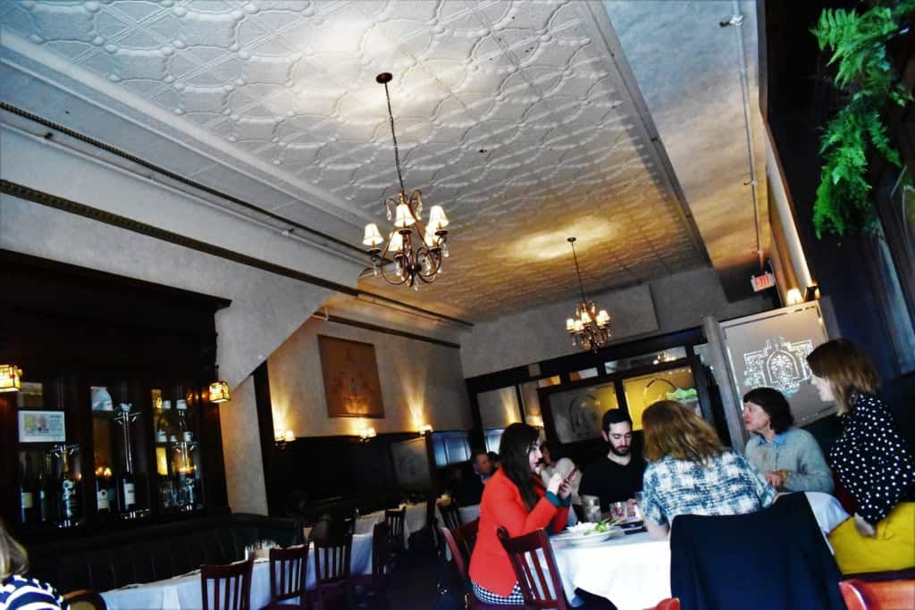 Diners enjoy a meal in this 135 year old Springfield restaurant.