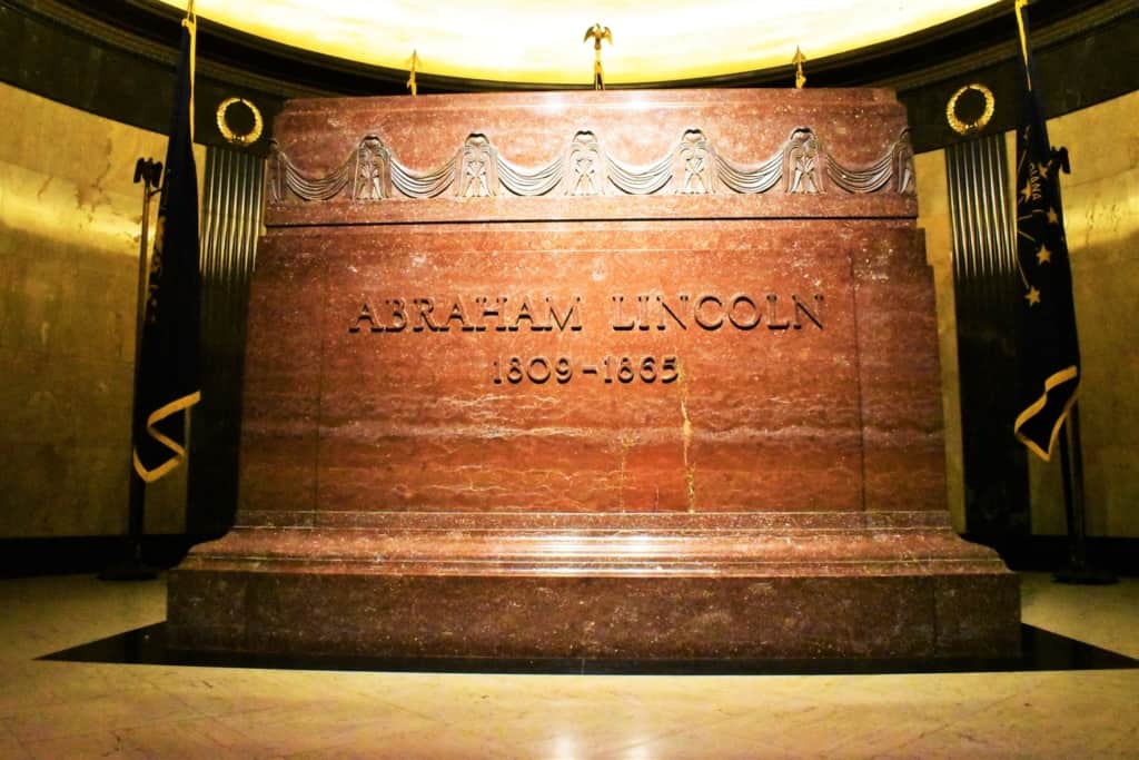 The crypt inside of Lincoln's Tomb is a granite masterpiece. 