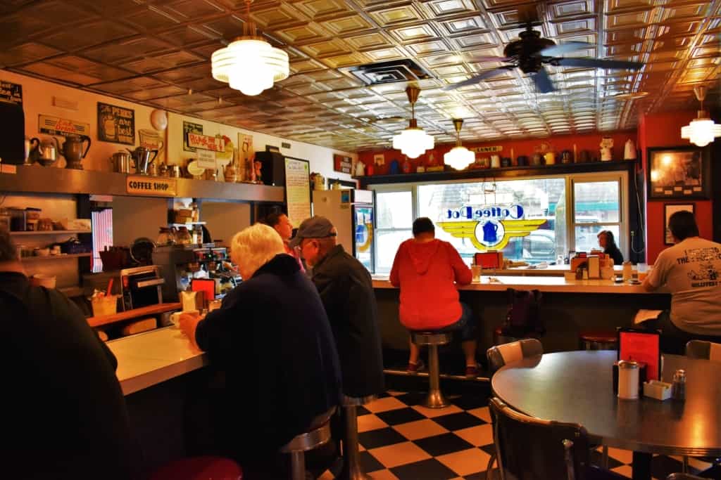 The locals enjoy dining old school at The Coffee Pot in Kenosha, Wisconsin. 