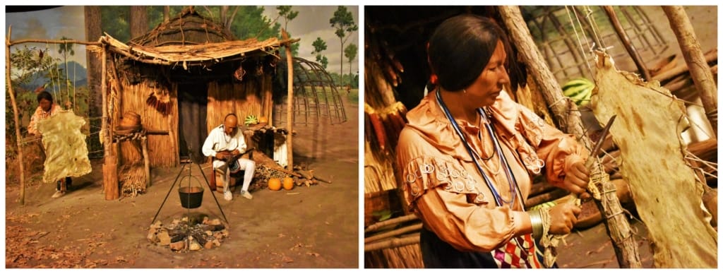 One of the dioramas at the Illinois State Museum showcases the agricultural lifestyle of early human inhabitants. 