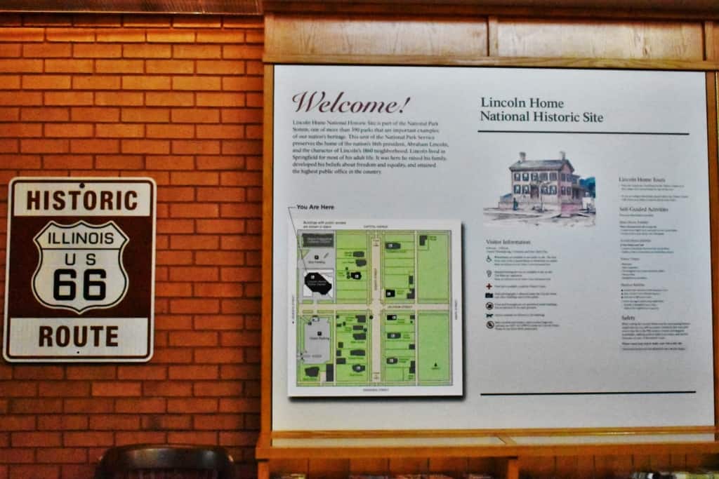 A stop at the visitors center is a good way to start your visit at the Lincoln Home Historic Site. 
