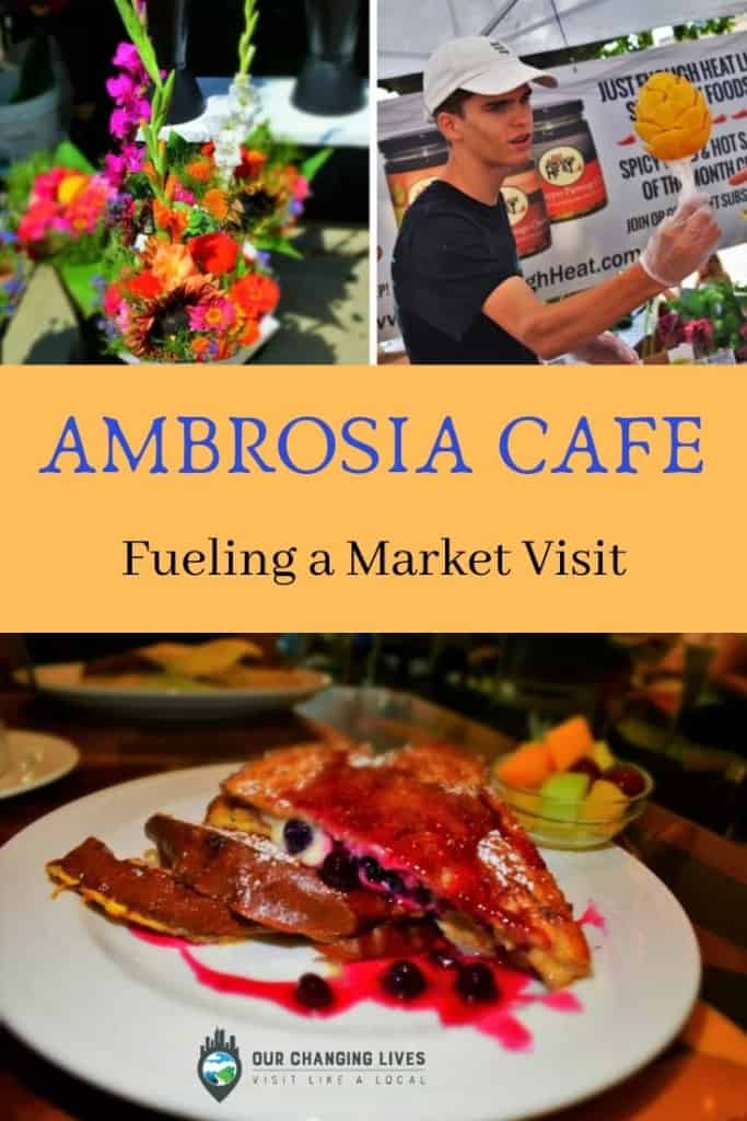 Ambrosia cafe-Fueling a market visit-downtown Overland Park farmers market-breakfast-dining-restaurant-french toast