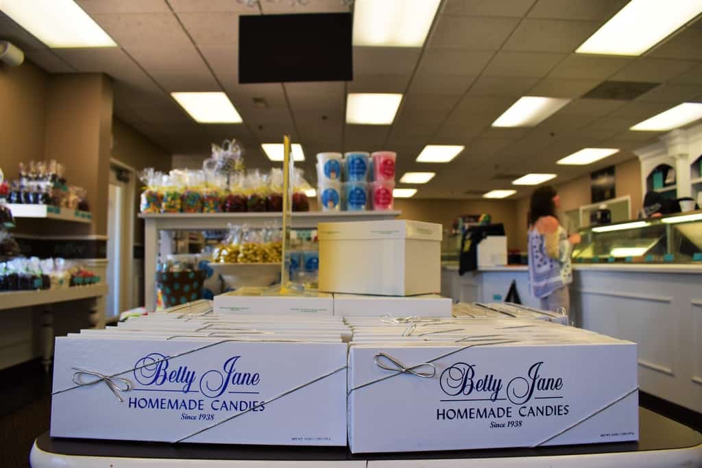 Stepping through the door, we could smell the sweet success at Betty Jane Candies.