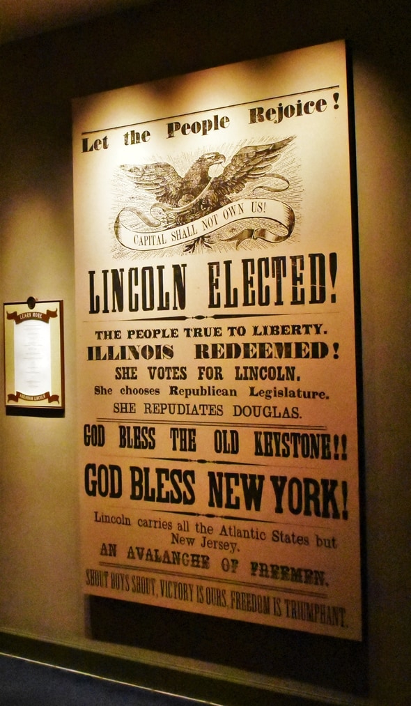 An announcement of Lincoln's election victory was another reason that the southern states seceded. 
