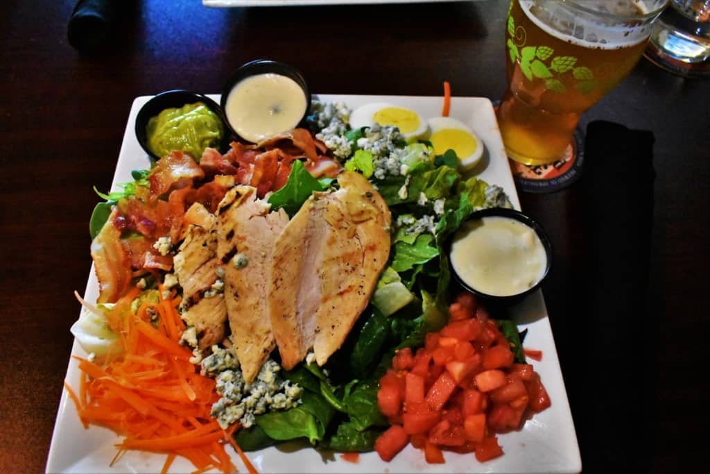 The Chef's Salad, at Obed & Isaac's Microbrewery, is an unexpected treat for those who order it. 