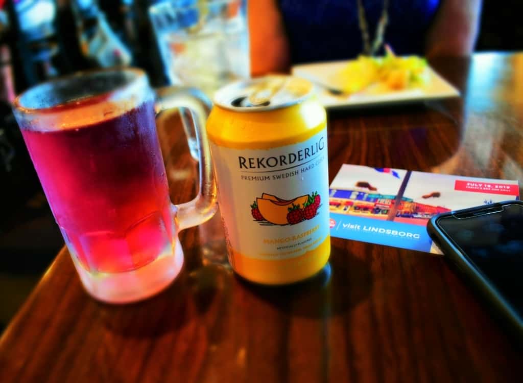 Sampling a Mango-Raspberry hard cider was one of our first tastes of Lindsborg. 