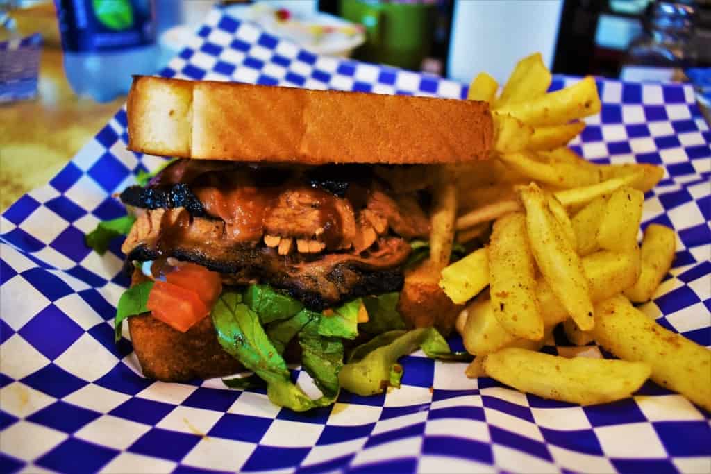 The Brisket Sandwich was just as delicious looking in person as it is in the picture on the menu. 