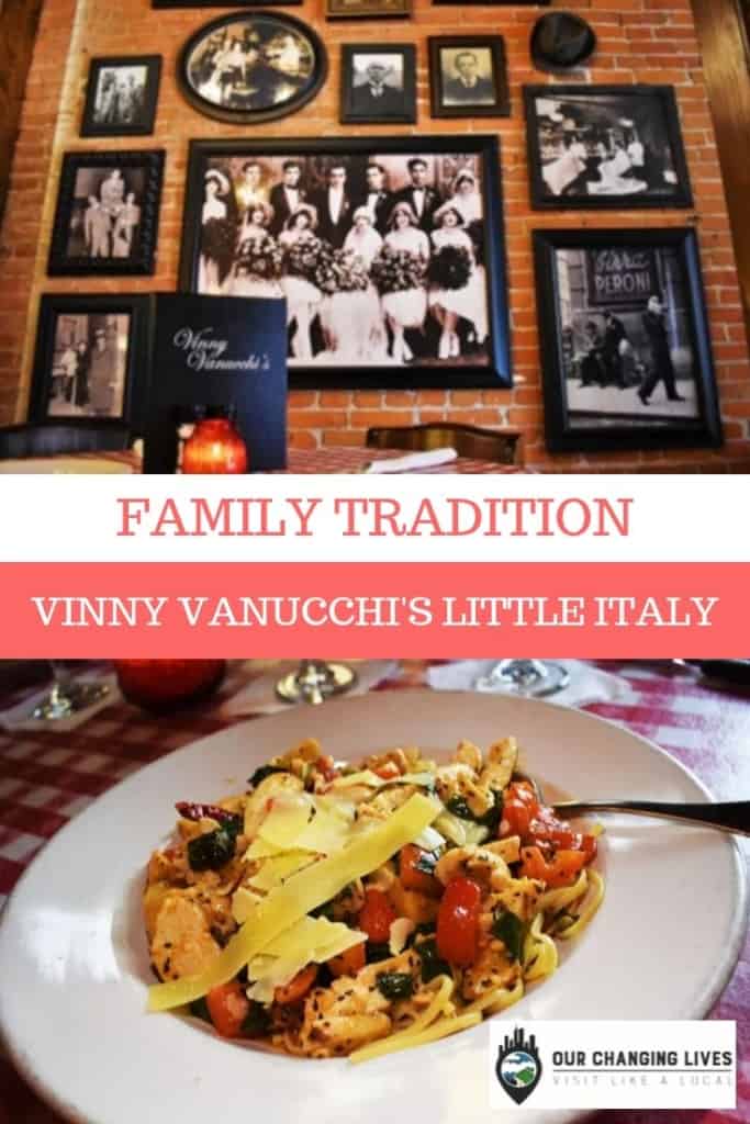 Family tradition-Vinny Vanucchi's Little Italy-Dubuque, Iowa-Italian cuisine-pasta-canolli-tiramisu