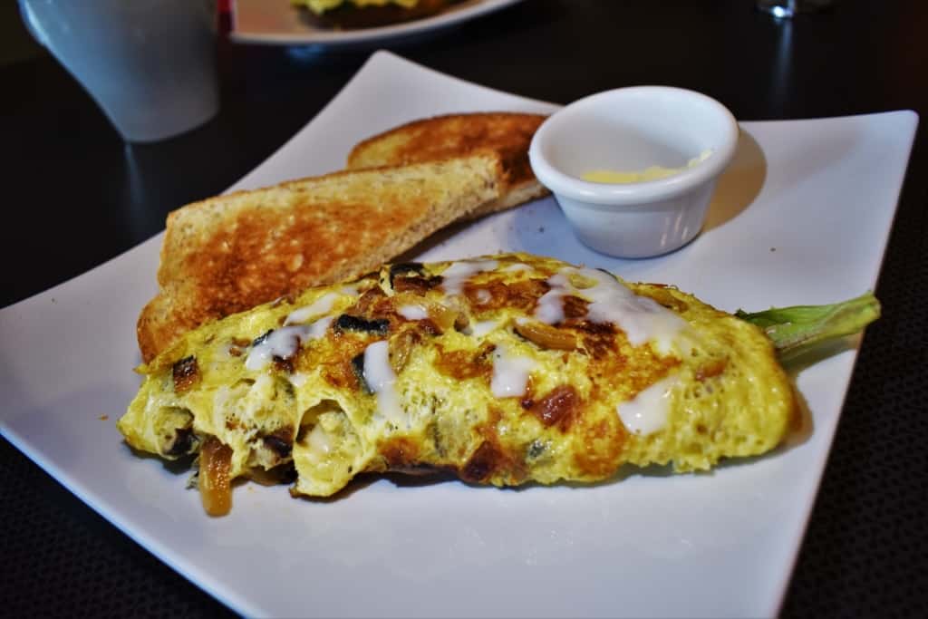 The Forager Omelet is an interesting mix of flavors.