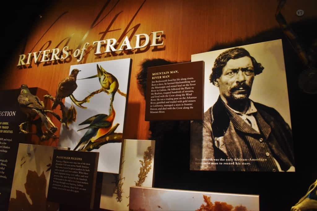 In the Rivers of Trade exhibit, we saw artifacts from those pioneers and explorers who first used nature's highways to travel through the continent. 