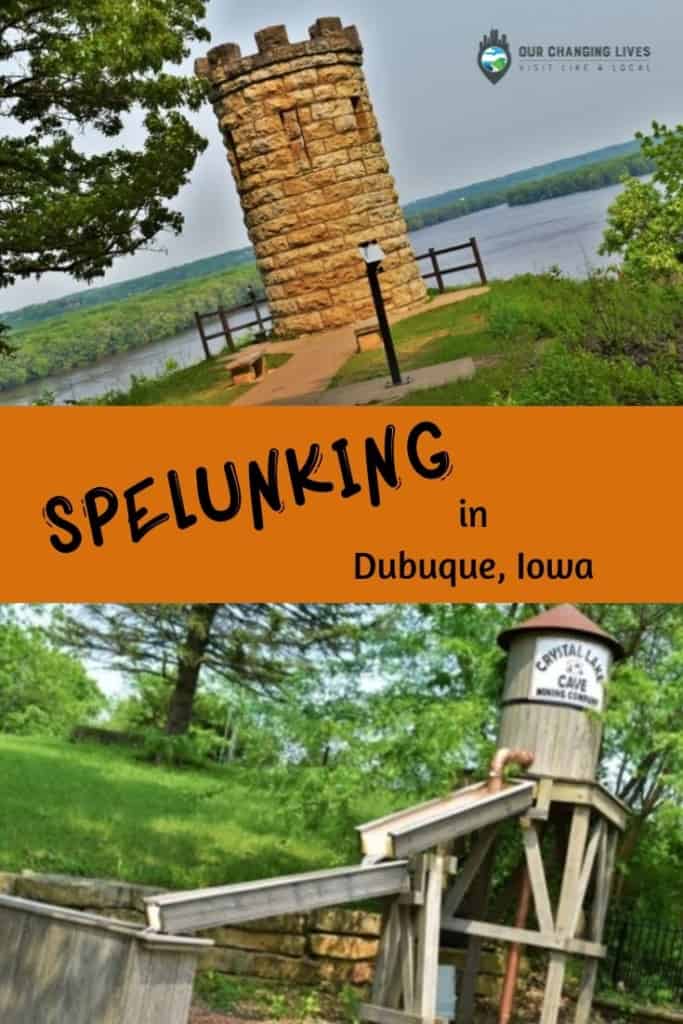 Spelunking-Dubuque, Iowa-Crystal Lake Cave-Mines of Spain-Julien Dubuque