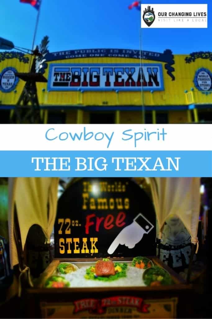Cowboy Spirit-The Big Texan-Amarillo, Texas-72 oz. steak challenge-Route 66-Mother Road-steakhouse