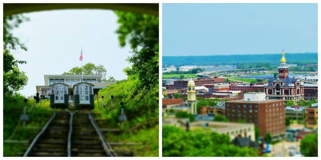 A ride on the Fenelon Place Elevator gave us a chance to discover Dubuque views that aren't available at the bottom of the bluffs.