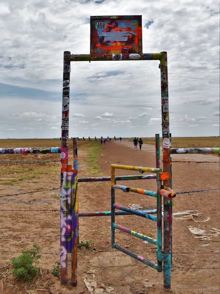 When we stopped at the Cadillac Ranch, we found an ever changing landscape. 