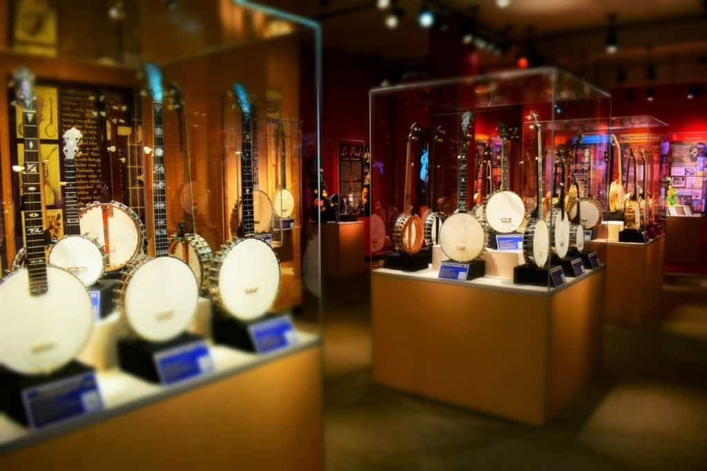 We found hundreds of banjos on display at the American banjo museum in Bricktown.