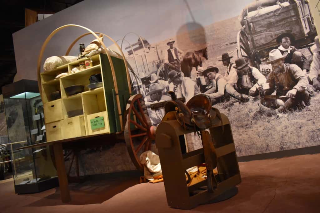 On of the interactive exhibits at the Oklahoma History Center allows visitors a chance for touching the past.