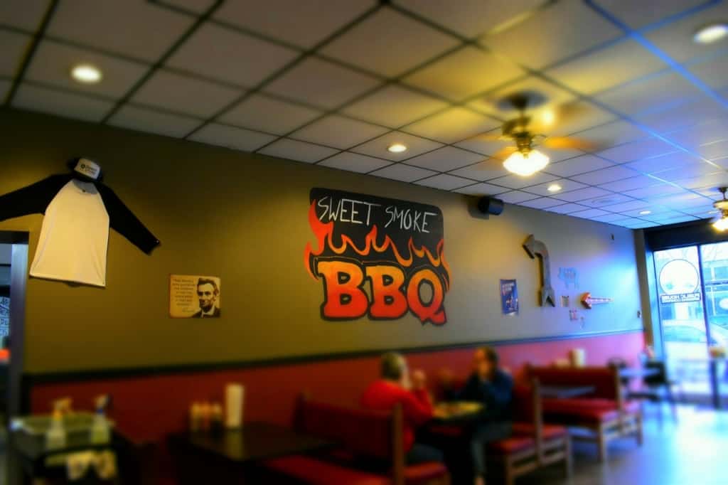 The decor is simplistic, as he let the food do the talking at Sweet smoke BBQ.
