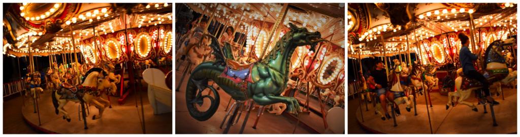 A merry-go-round is family friendly entertainment for all ages. 