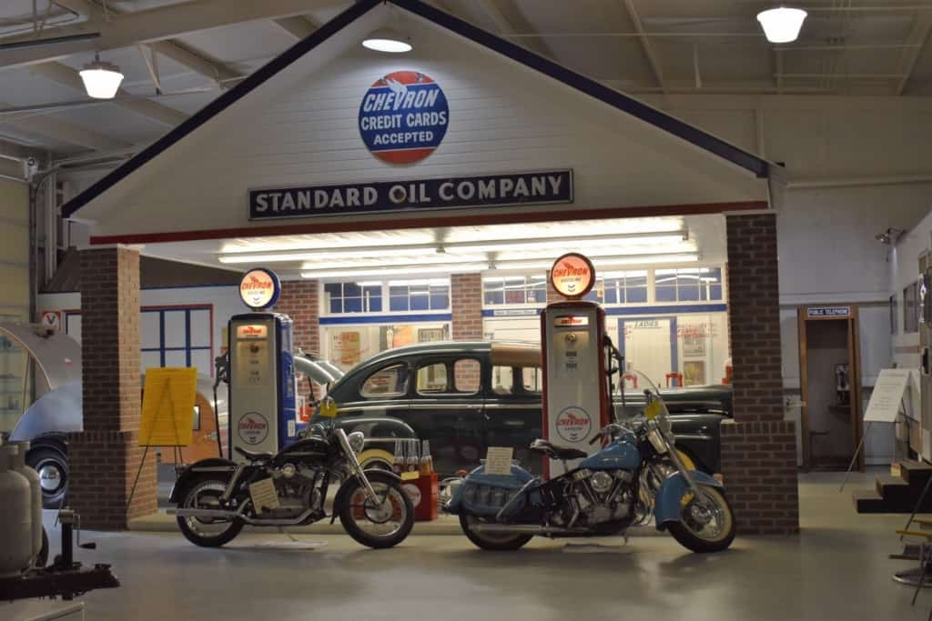 The Jack Sisemore Traveland RV Museum has recreated the days of full service filling stations inside their museum.