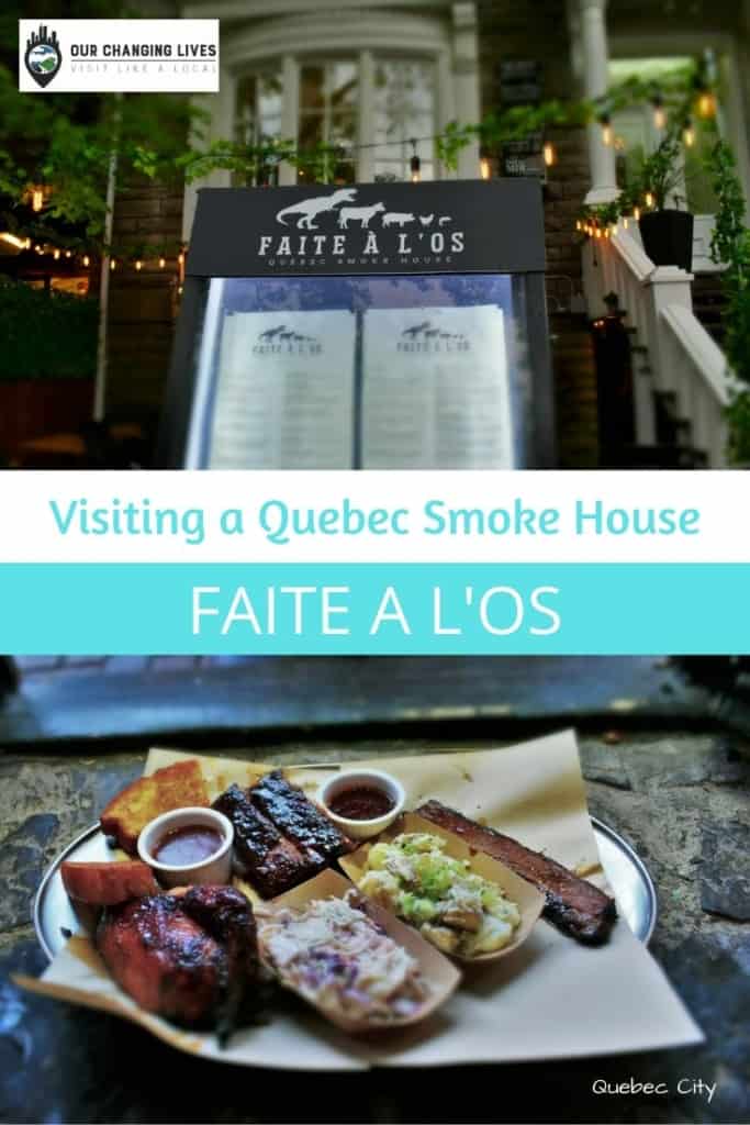 Visiting a Quebec Smoke House-Faite a l'os-made to the bone-barbecue-Canadian BBQ-smoked meats-restaurant