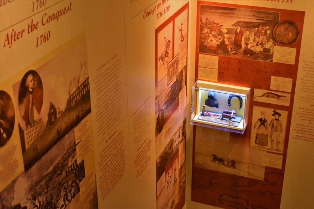 There is plenty of historical information to be scanned. while waiting for a show at Musee Du Fort.