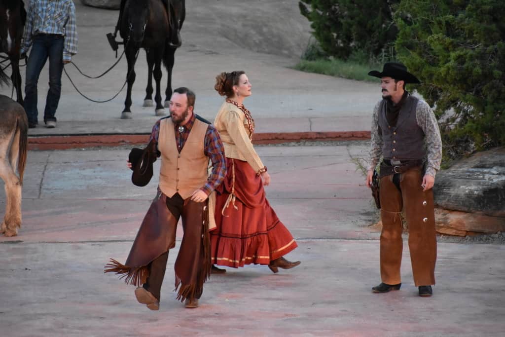 Live action helps bring the story to life at Texas Outdoor Musical. 