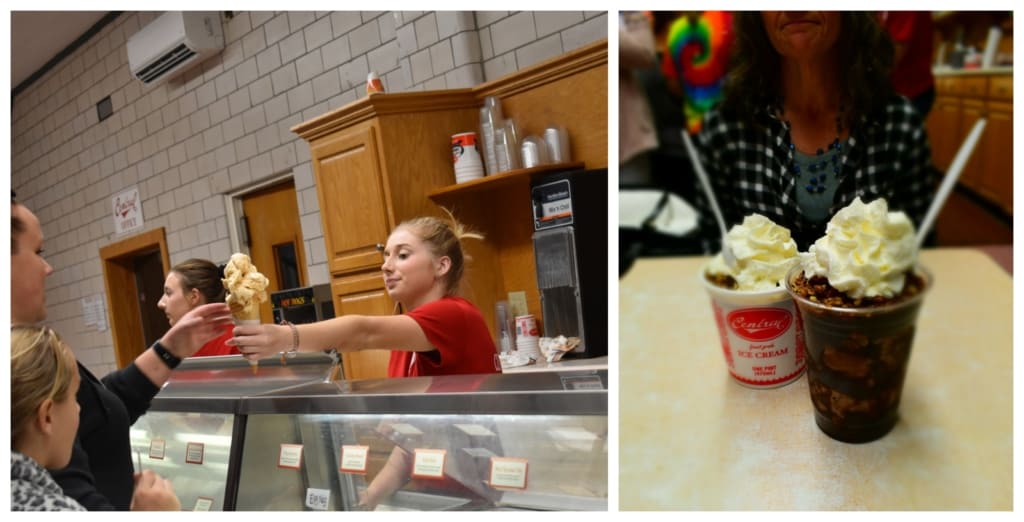 The rich and creamy treats at Central Dairy made for a delicious treat, before our drive home. 