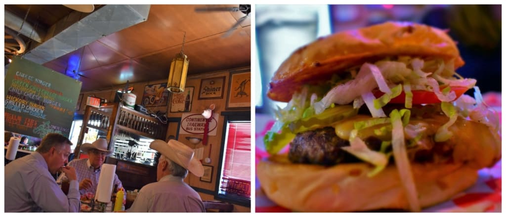 Coyote Bluff Cafe has huge beef burgers that fill up even the hungriest ranchers.