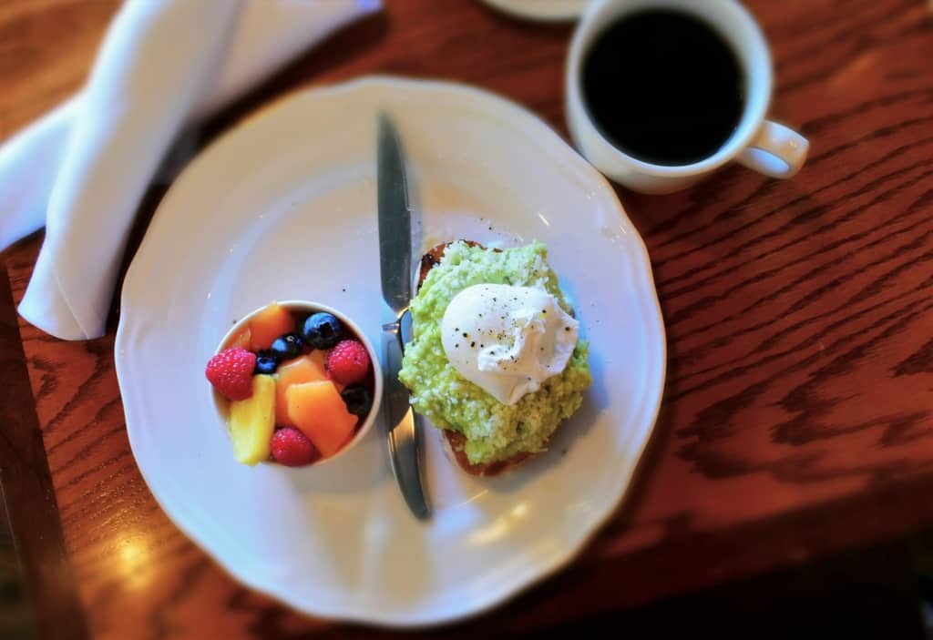 Avocado Toast is one of Crystal's favorite dishes, so Room 39's version had to be sampled. 