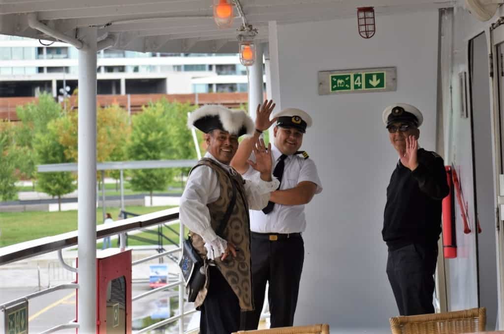 The crew members were very welcoming as we boarded our AML Cruise to went sailing through history.