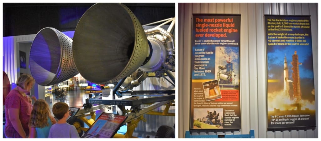 There are plenty of exhibits designed to teach visitors about the invention and modifications of rockets through the space race timeline. 