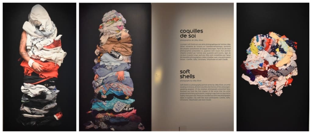 The temporary exhibit Soft Shells highlighted how people can be viewed by their collective wardrobes.