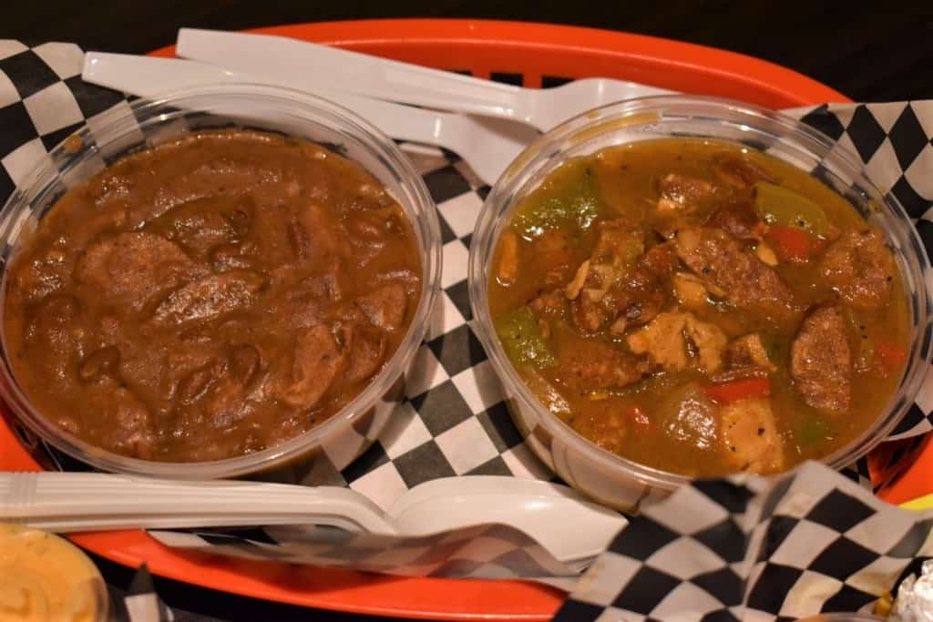 Flavorful side dishes round out a Cajun dinner from KC Daiquiri Shop.