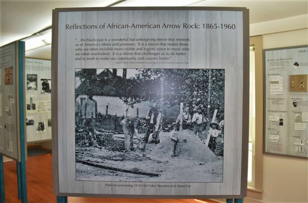 The African American Experience museum offers visitors a glimpse into the struggle for freedom made by the black residents in Arrow Rock, Missouri.
