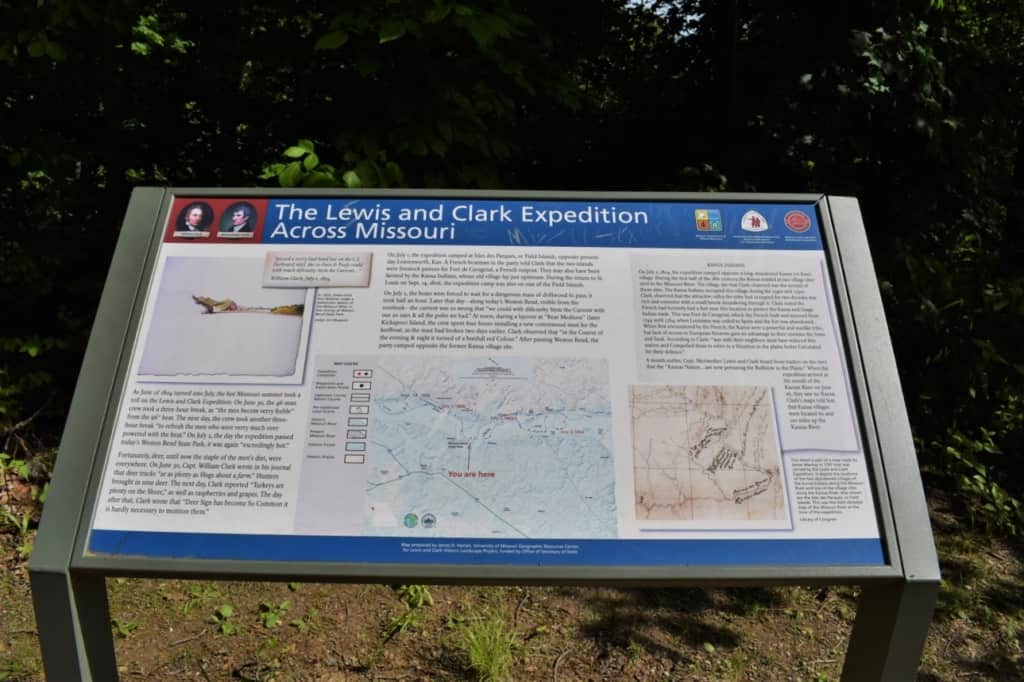 Lweis and Clark stopped in this area during their exploration of the newly acquired Louisiana Purchase territory. 