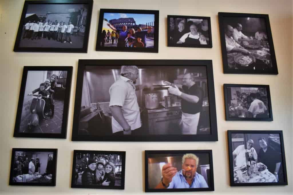 The photos on the walls of Cupini's show that friends and family are very important to the staff. 